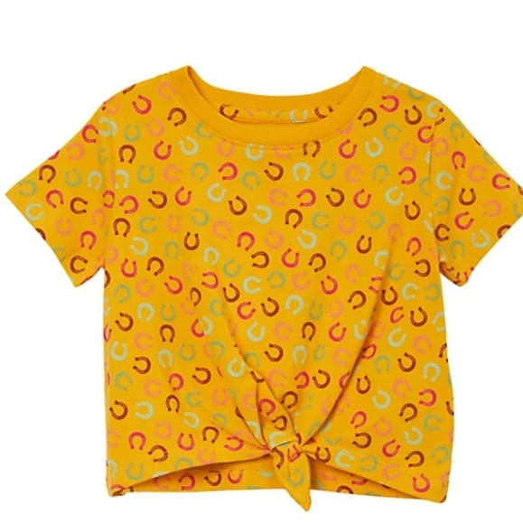 Wrangler Other - Wrangler Little Girl's Short Sleeve Tie Front T-Shirt (12M)